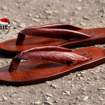 BROWN ODION SLIPPERS